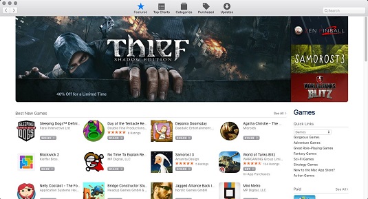 games for mac itunes